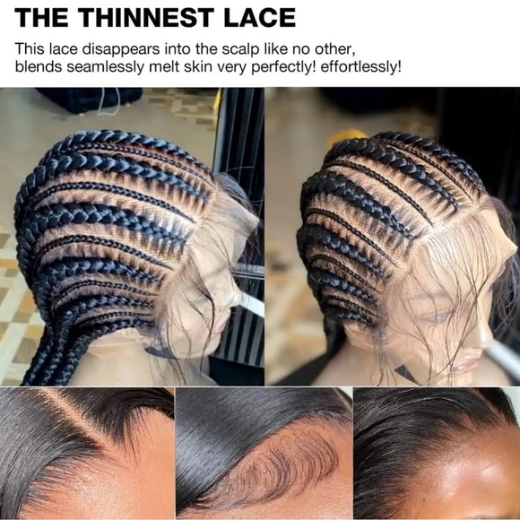 HUMAN HAIR Brazilian 12A, HD Full Lace, Part Any Way,
Thick, Straight Hair 14" - Picture 8 of 14